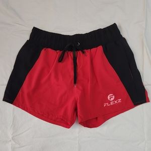 Ibiza Golds Aesthetic Muscle Gym Shorts Men’s Waist Size Large Color Red & Black